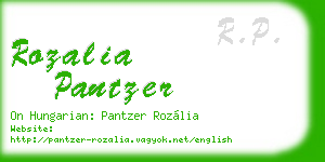 rozalia pantzer business card